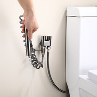 Bidet toilet sprayer set spray water bathroom handheld bidet sprayer toilet shower double outlet angle valve toilet accessories