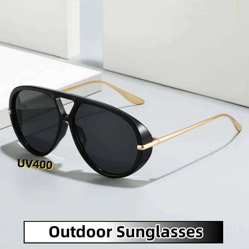 

Large Frame Sunglasses Women Fashion UV Protection Frog Mirror Driving Resort Outdoor Men Shades Eyeglasses Eye Protection