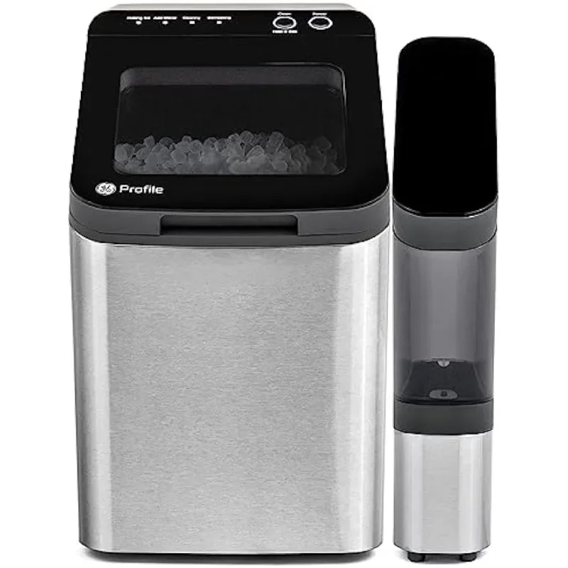 

Nugget Ice Maker with Side Tank| Countertop Pebble Ice Maker | Portable Machine Makes up to 34 lbs. of Per Day