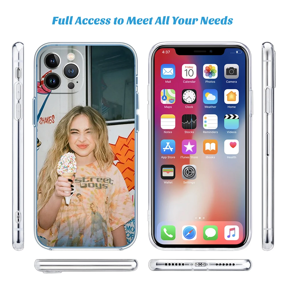 Sabrina Carpenter Transparent Phone Case for Motorola G40 G04 G05 One Ace Action  Fusion Plus Hyper Macro Vision Zoom view 6