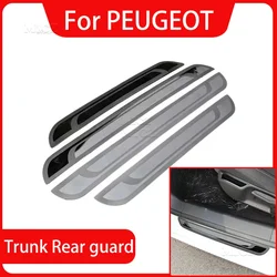 For Peugeot 206 207 208 307 308s 2008 3008 406 408 508 Stainless Steel Door Sill Plate car accessories 2008-2017 car styling