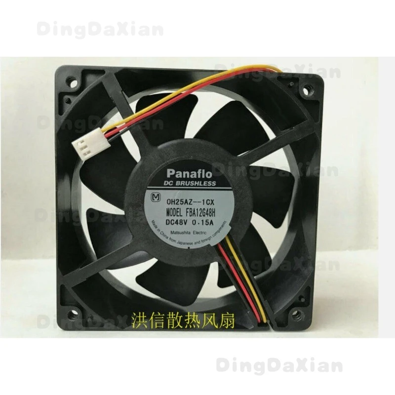 D For panaflo FBA12G48H DC48V 0.15A 12038 120*38mm silent fan