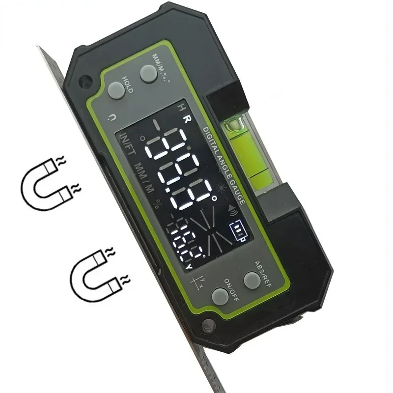 Bluetooth Level Inclinometer Dual Axis Digital Protractor Measuring Angle Ruler Rechargable magnetic Level Box 0.1 Degree