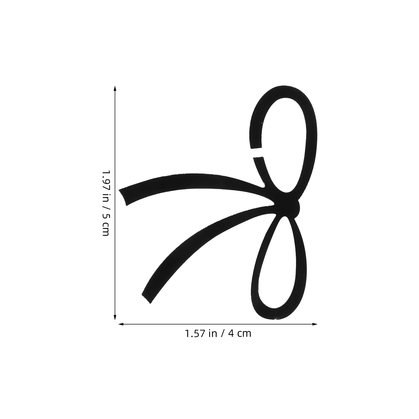 20 قطعة Bowknot كأس للنبيذ علامات الأسود الاكريليك قابلة لإعادة الاستخدام شرب العلامات زينة الحفلات الزفاف عيد ميلاد كوكتيل السحر