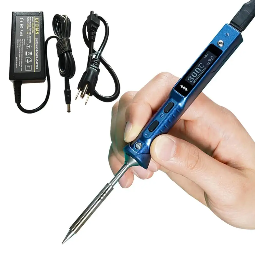 TS101 Portable Soldering Iron Station Kit Upgraded Digital Programmable Electric DC 65W PD Mini Portable Soldering Pen with OLED