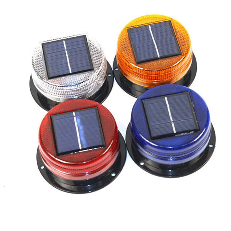 Solar LED Magnetic Warning Light Car Truck Vehicle Wireless Strobe Beacon Flashlight Emergency Signal Night Sensor Flashing