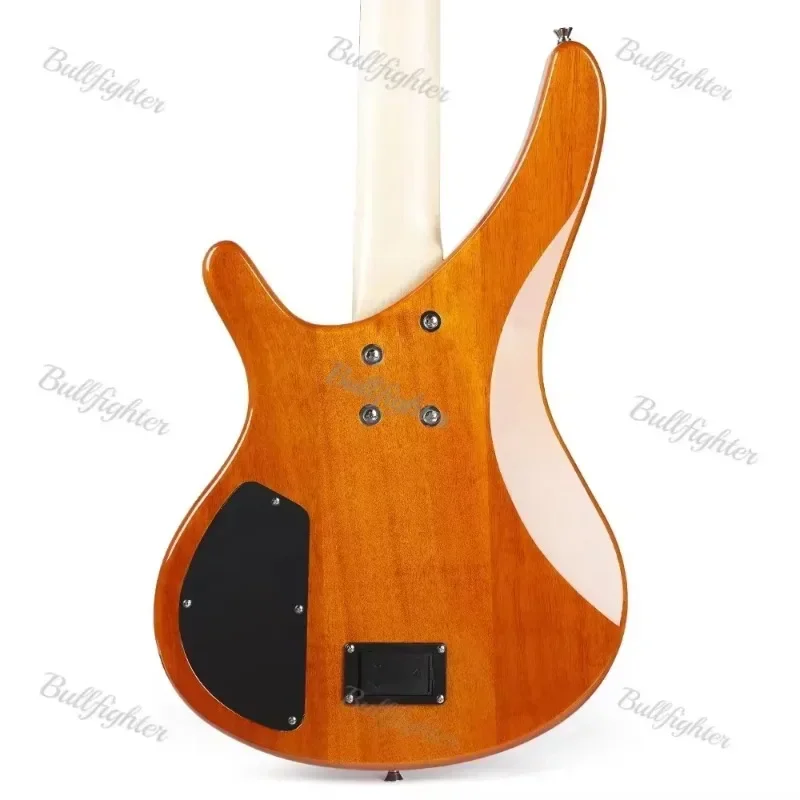 High Grade 4/ 5 Strings Maple Burl Top Solid Body Guitare Bass Kit Affordable Fashion Active Electric Bass Guitar view 3