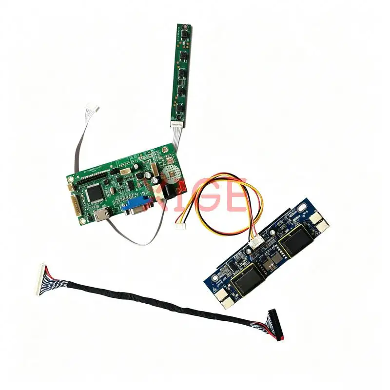 

For LTM190M2 LM190WX1 M190PW01 SVA190WX1 LCD Display Drive Controller Board Kit DIY 30 Pin LVDS 1440x900 VGA+HDMI 4CCFL 1440*900