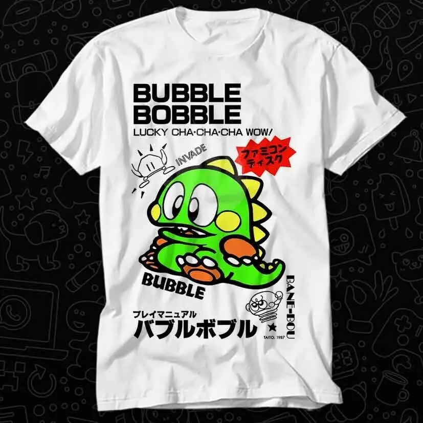 Bubble Bobble Japanese Poster Famicom T Shirt 153