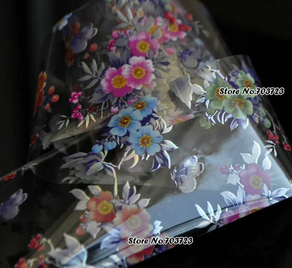 The latest design nail stickers nail foil foil transfer film technology Multi-color flower Jinyingzi GL118