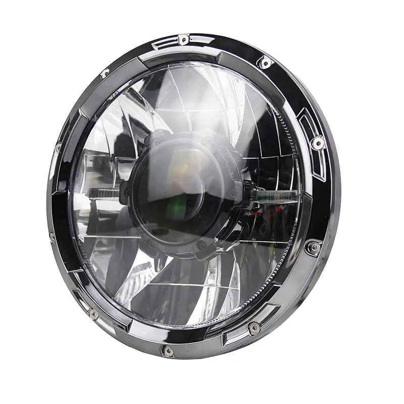 Auto Lighting System Offroad 12 Volt hi low beam 60W Driving light LED Headlight 7'' Round Led Laser headlight For Jeep