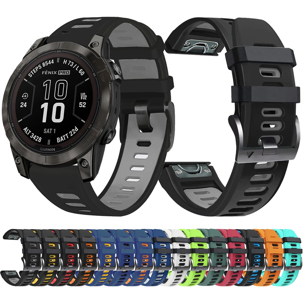 For Garmin Quickfit 26mm 22mm Band For Fenix 7X 7 Pro 6X 6 Pro Sapphire Solar 5 5X Plus Epix Pro Gen 2 51mm 47mm Strap Bracelet