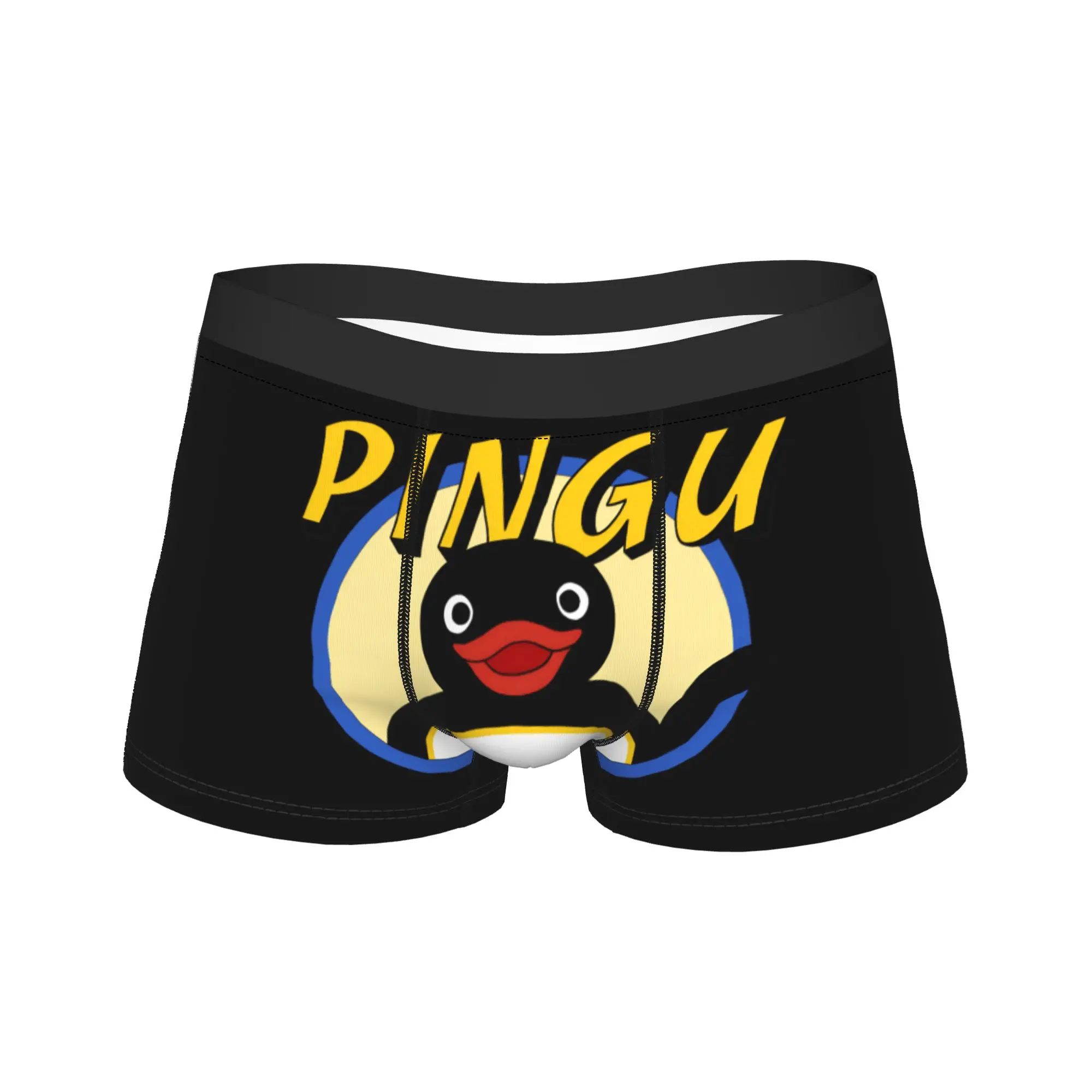 

Pingu Noot Noot Underwear Pattern Boxershorts Quality Male Underpants Breathable Boxer Brief Gift Idea