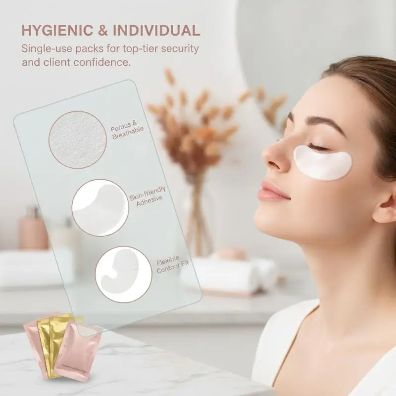 50 Pairs Eyelash Extension Patch Hydrogel Eye Patches Pads For Special Auxiliary Tools For Eyelash Extensions