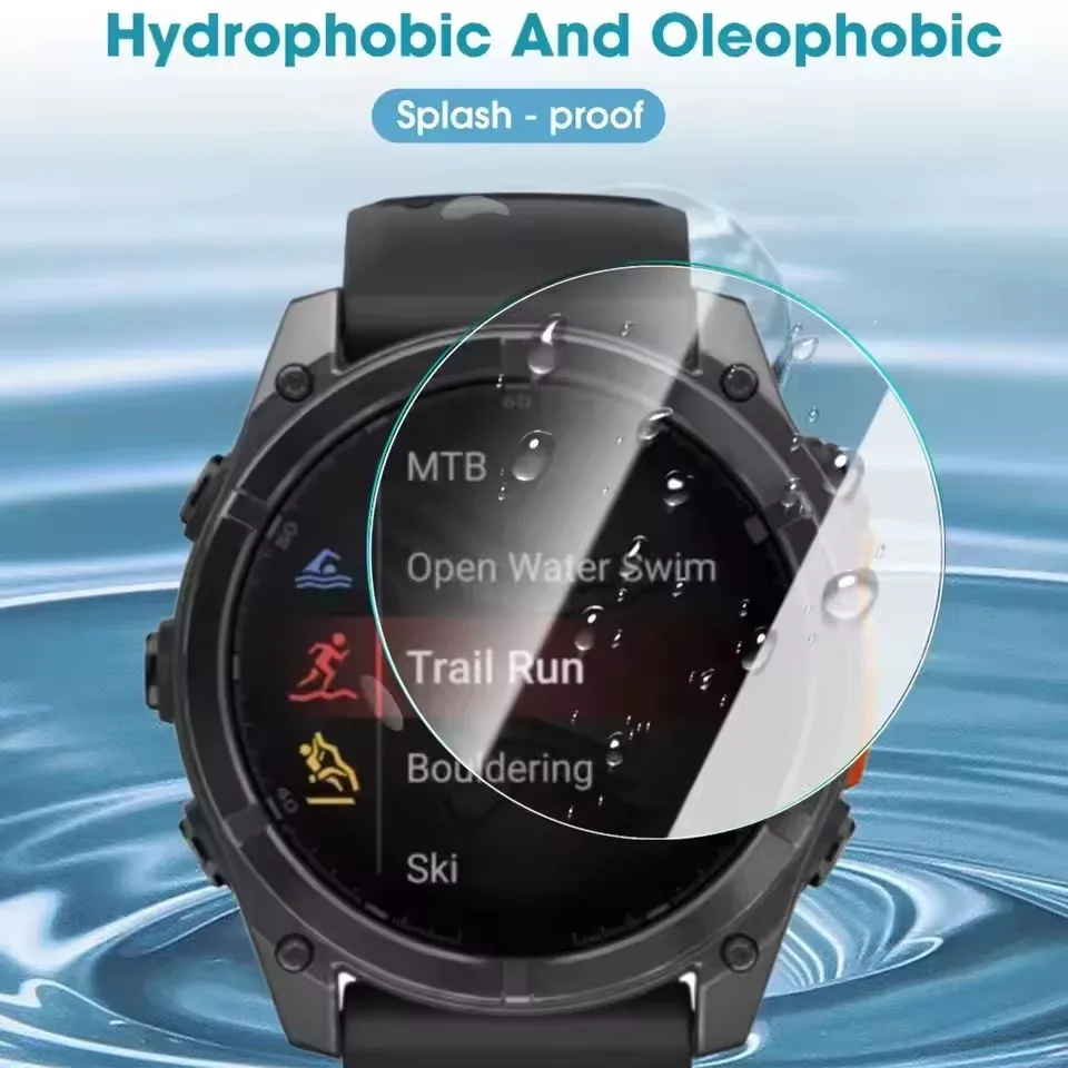 5 قطعة الزجاج المقسى للغارمين Fenix 7X 7S 7 6 8 47 مللي متر واقيات الشاشة فيلم ل Smartwatch #4