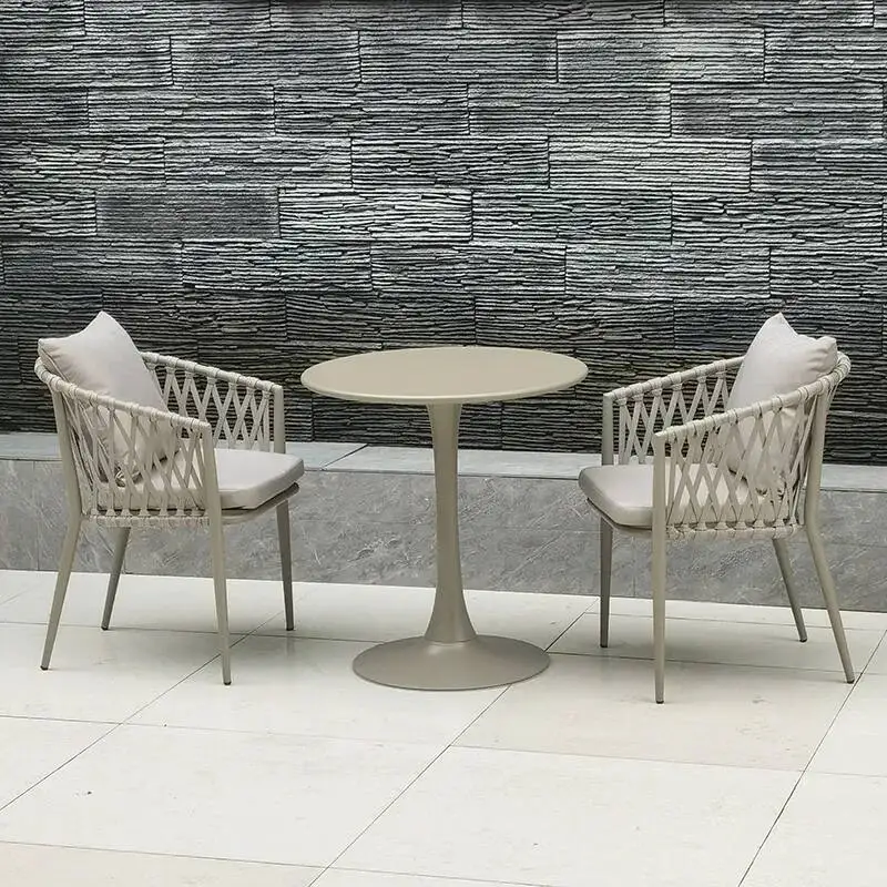 

Tables Outdoor Balcony Luxury Courtyard Lounge Sectional Rattan Outdoor Tables Minimalist Backyard Jardin Mobiliario Furniture