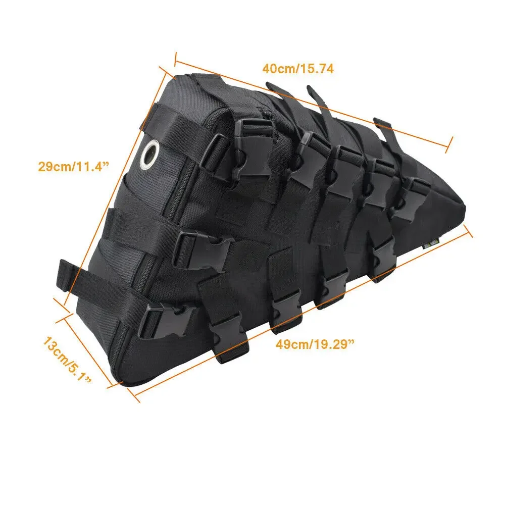 Triangle Tube Frame Bag Large Capacity Buckle Mountain Bike Pack Battery Cycling Bag 40x29x13cm eBike Bag Cycling Parts