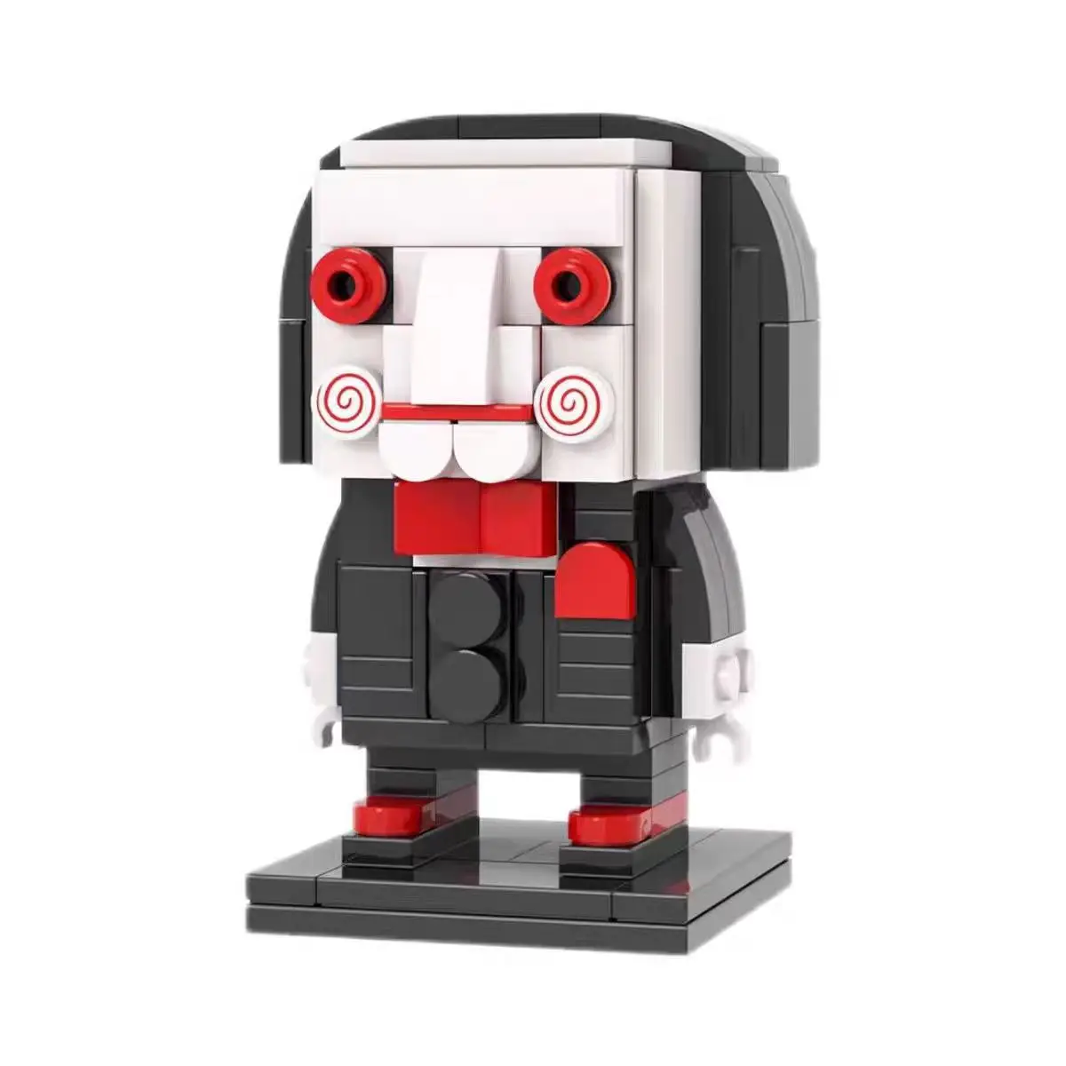 Tronçonneuse de film d'horreur classique, marionnette effrayante, blocs de construction de poupée Billy, meurtre avec vélo, figurine d'action, jouet Puzzle, cadeau