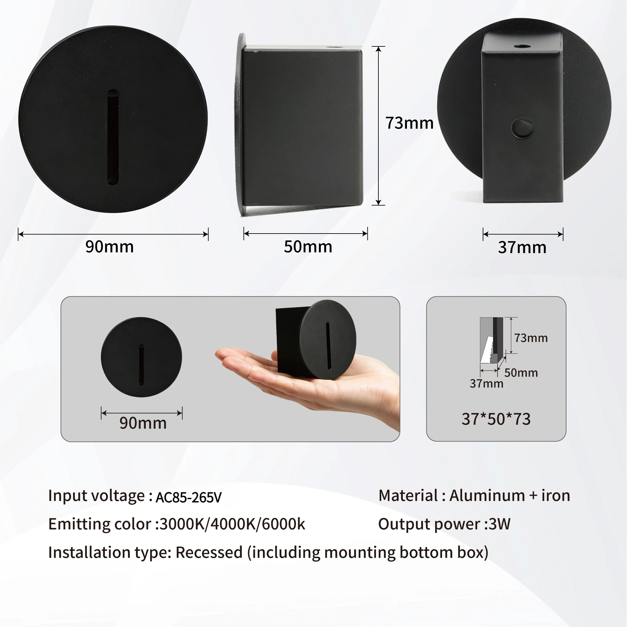 مصباح درج LED مدمج مقاوم للماء - مراجعة Outdoor Lighting Recessed وسعره