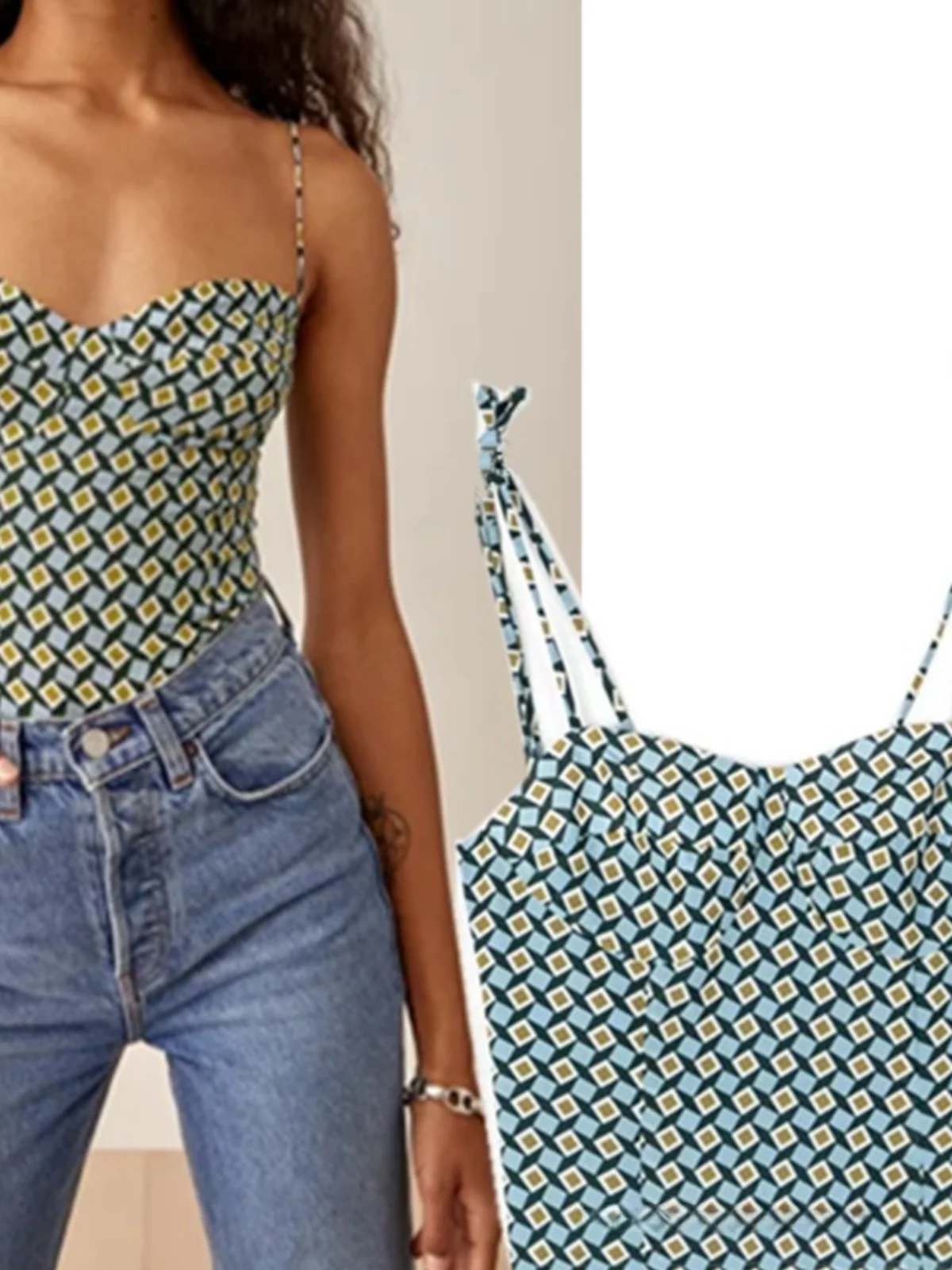 

Sexy Bal Svel Top Vintage Blo Print Holiday oulder Baring Trendy Street Sle ort Length Fitted Crop Top