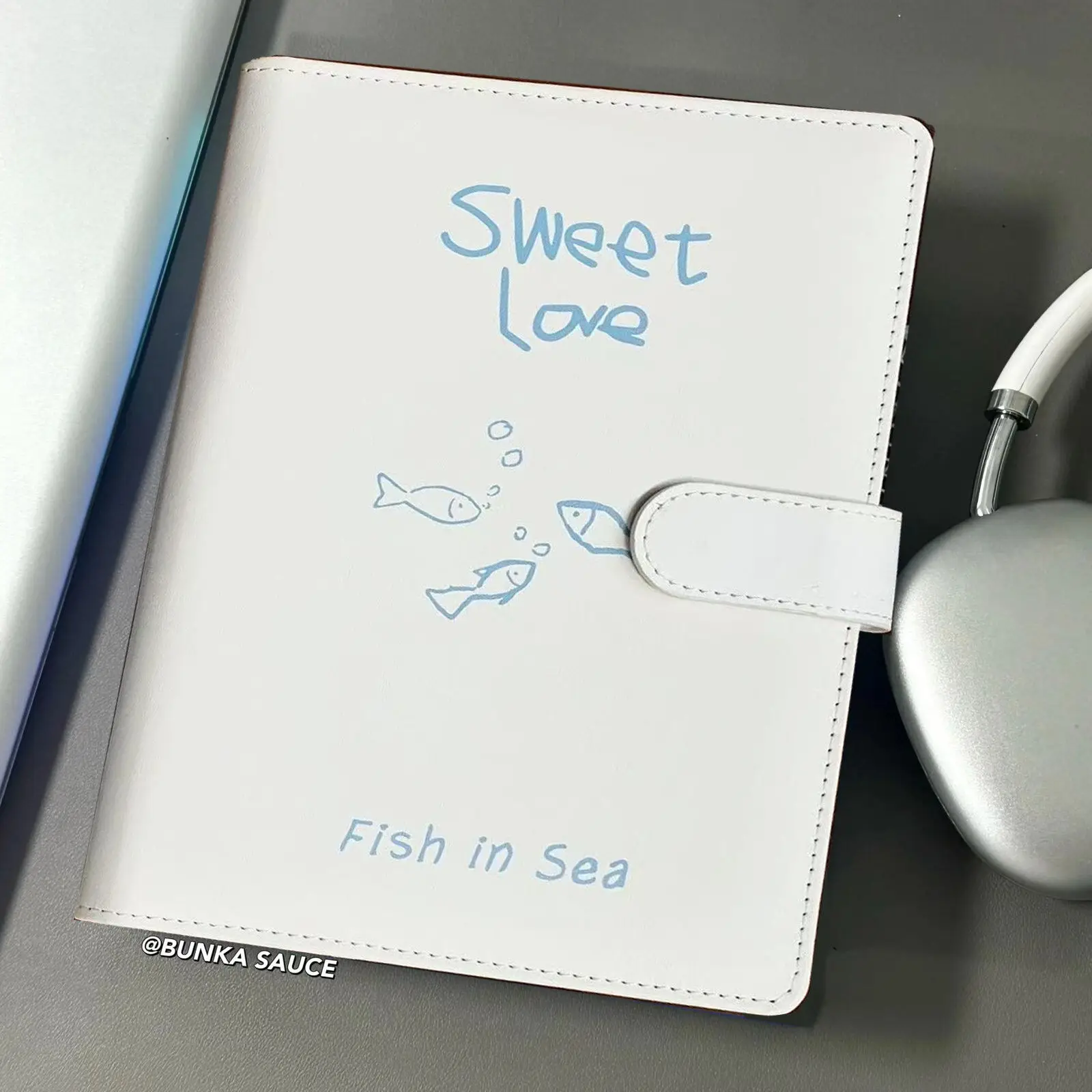 A5 الكورية خط بسيط الأسماك Kpop الموثق ألبوم صور مع 40 صفحة داخلية المعبود صور جمع كتاب حامل بطاقة الصور القرطاسية هدية #4