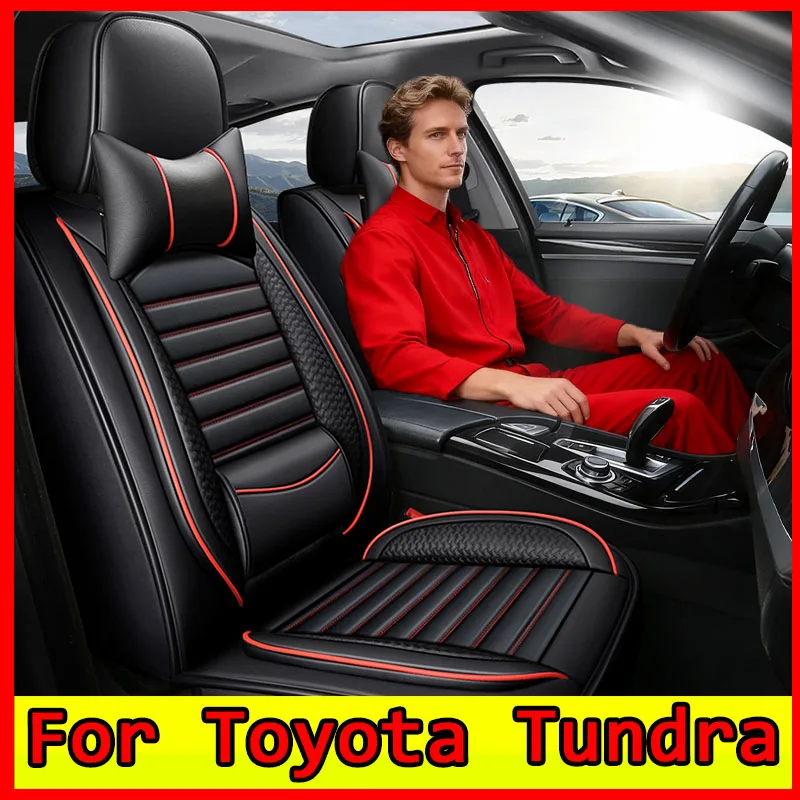 

For Toyota Tundra Car seat covers are made of artificial leather for all 5 seats, which are waterproof, wear-resistant