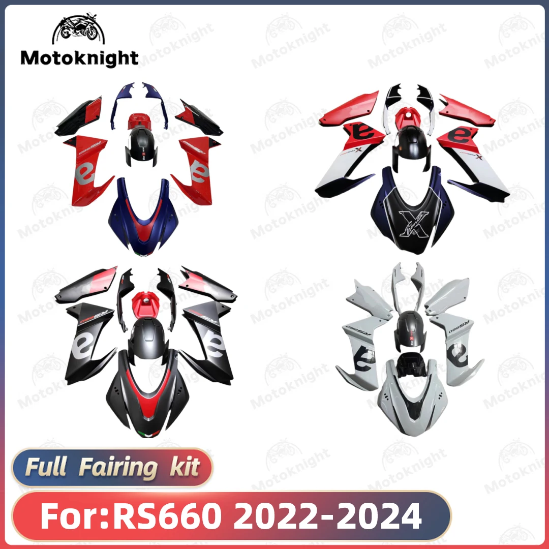 Motoknight Neues ABS-Motorrad-Verkleidungsset, passend für Aprilia RS660 2022 2023 2024, individuelles Verkleidungsset, Karosseriegehäuse
