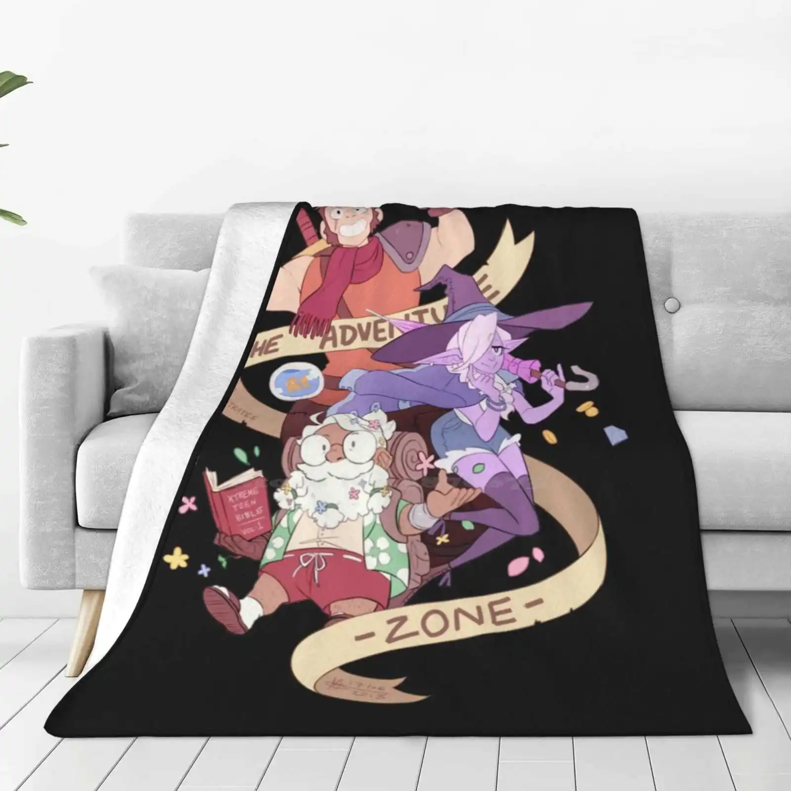 Tres Horny Boys New Print Novelty Fashion Soft Warm Blanket Adventure Zone Taako Merle Magnus Dnd And Dragons