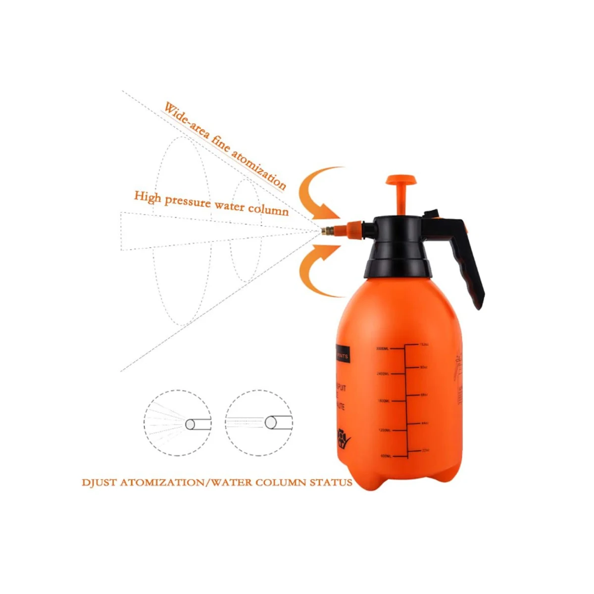 2 Liter Pressure Watering Can Manual Pressurized Gardening Tools Garden Irrigation Sprayer Spray Vegetable Products Water Fogger image 4