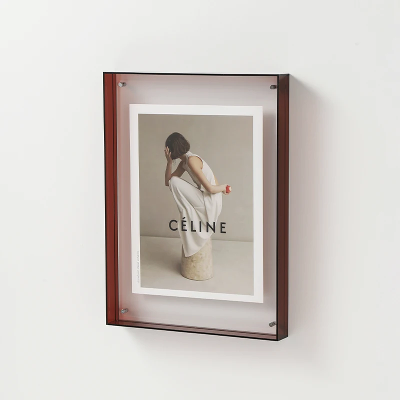 Acrylic Photo Frame Plastic Rectangle Holder
