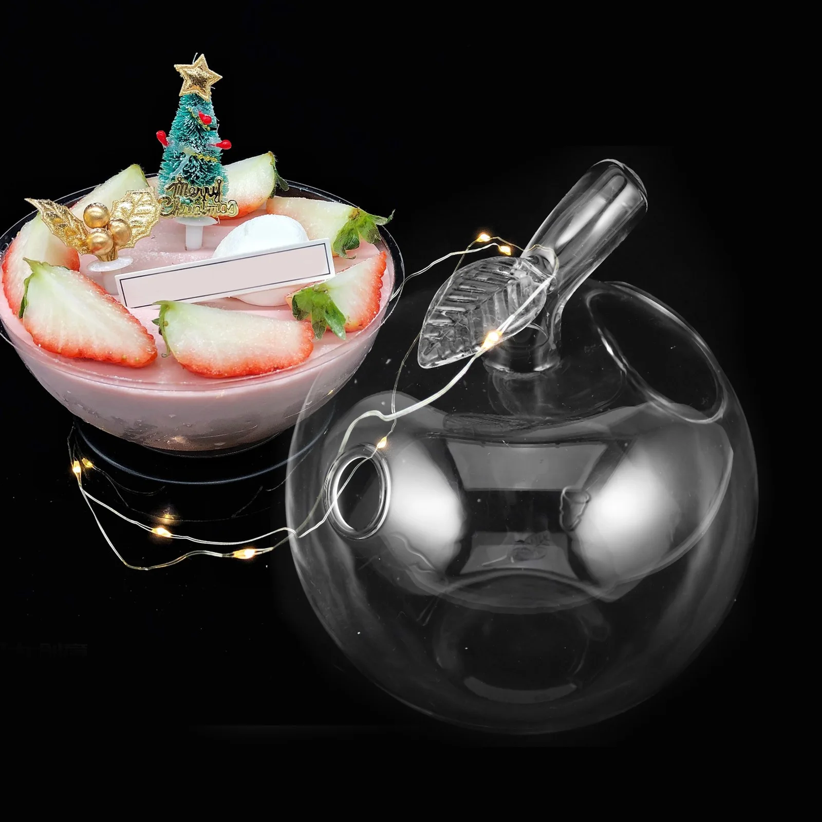 

Apple Drinking Glasses Clear Novelty Fruit Shaped Cocktail Glasses Transparent Beverage Cups Christmas Wine Juice Milk Water