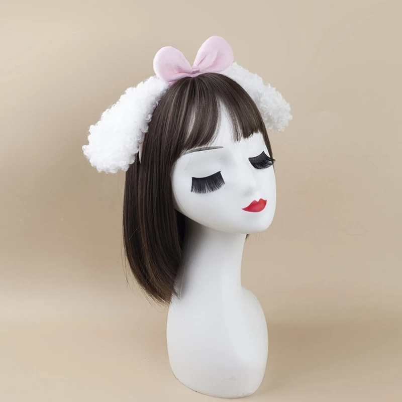 R1WE 1/3/4Pieces Hondenkostuums voor kinderen Girls Hondenoren Hoofdbandstaartstaart Tutus Rok Halloween Animal Cosplay