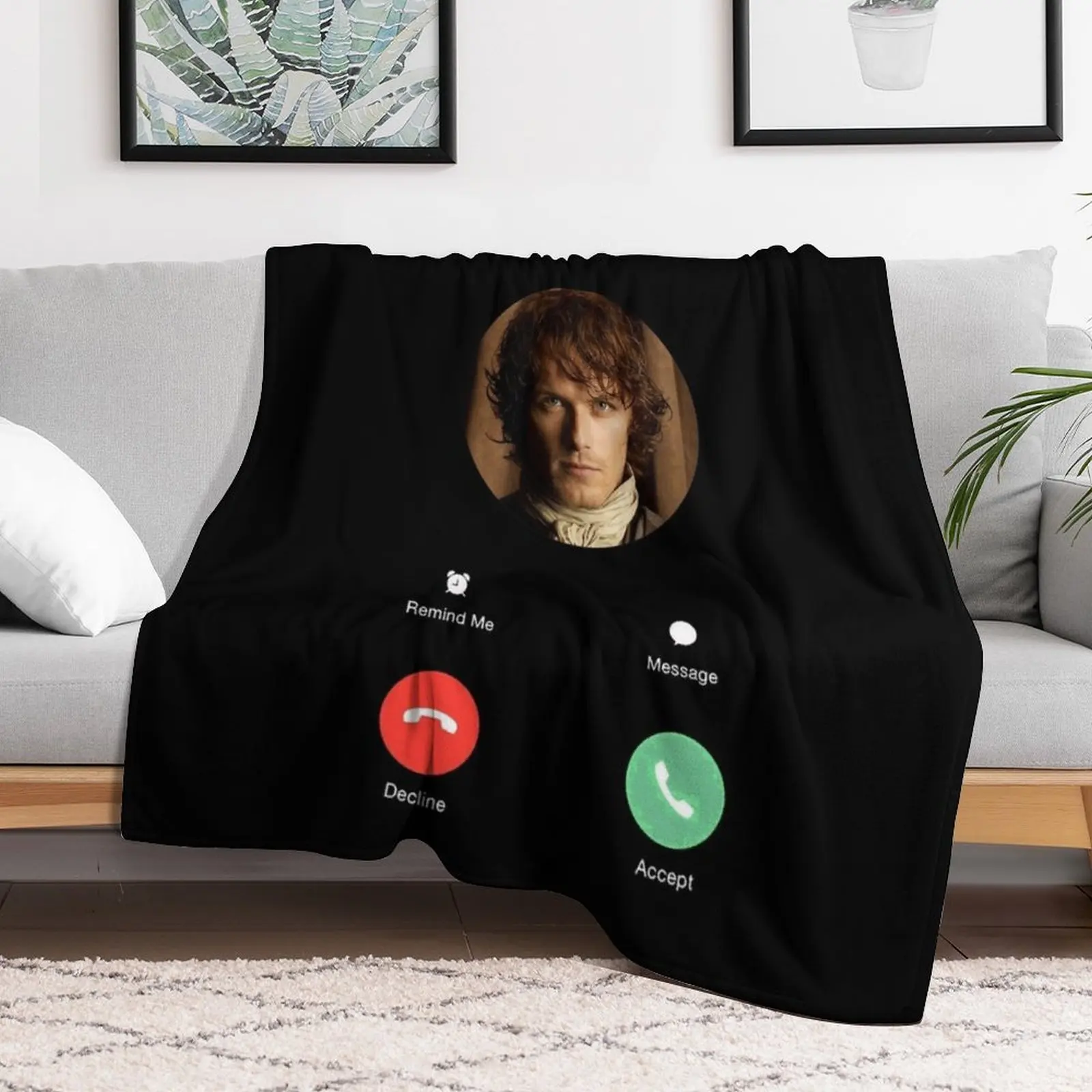 Gifts For Men Jamie Fraser Calling Cute Gift Throw Blanket Cute Plaid Bed linens heavy to sleep Thin Blankets