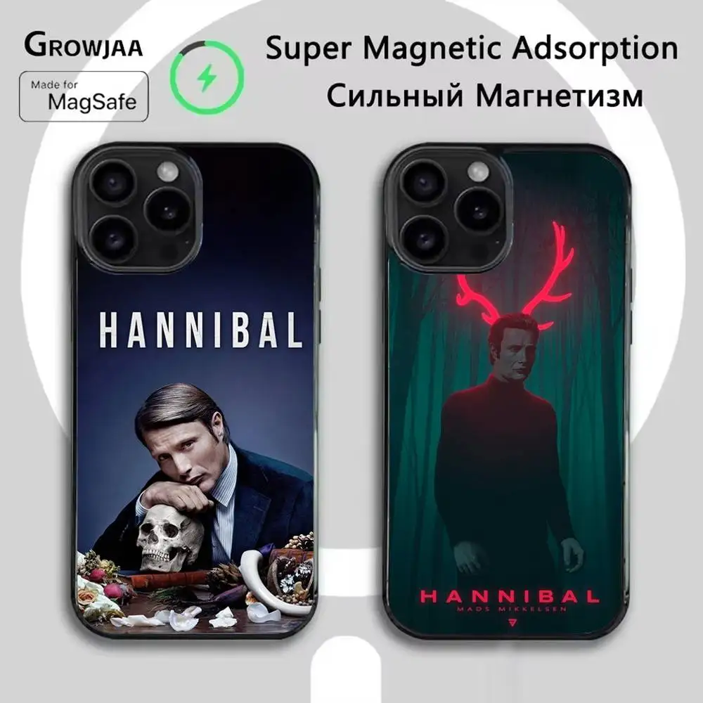 

TV H-Hannibal Phone Case For iPhone 16e,16,15,14,13,12,11,Plus,Pro,Max,Mini Magsafe Magnetic Wireless Charging