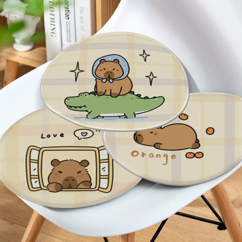 CUTE Capybara Four Seasons Chair Mat Soft Pad cuscino del sedile per sala da pranzo Patio Home Office cuscini per sedie da giardino per interni ed esterni