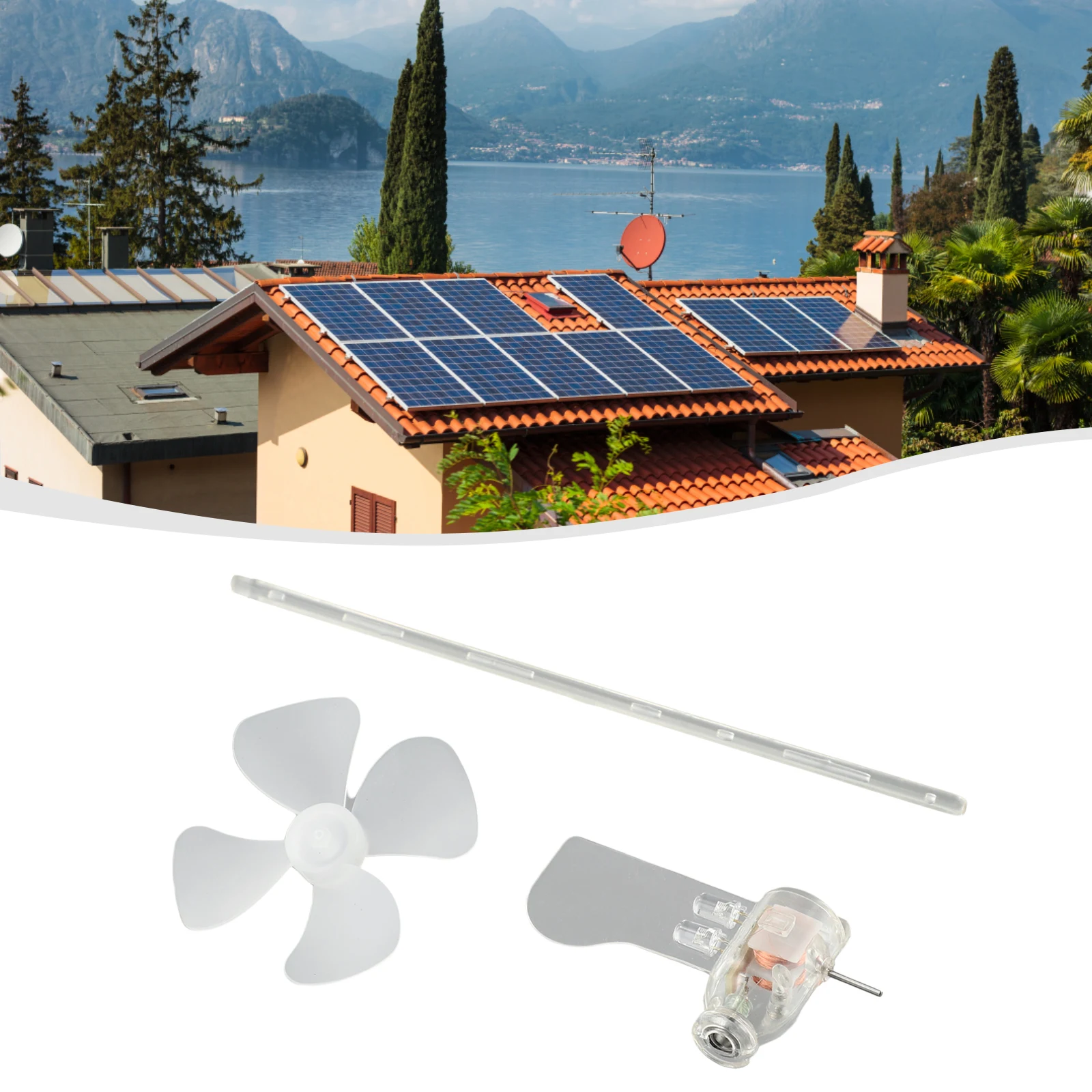 High Quality Wind Turbines LED Teaching Tools Automatically Face Generator Template Wind Turbine 1 Green LED 360° Rotate