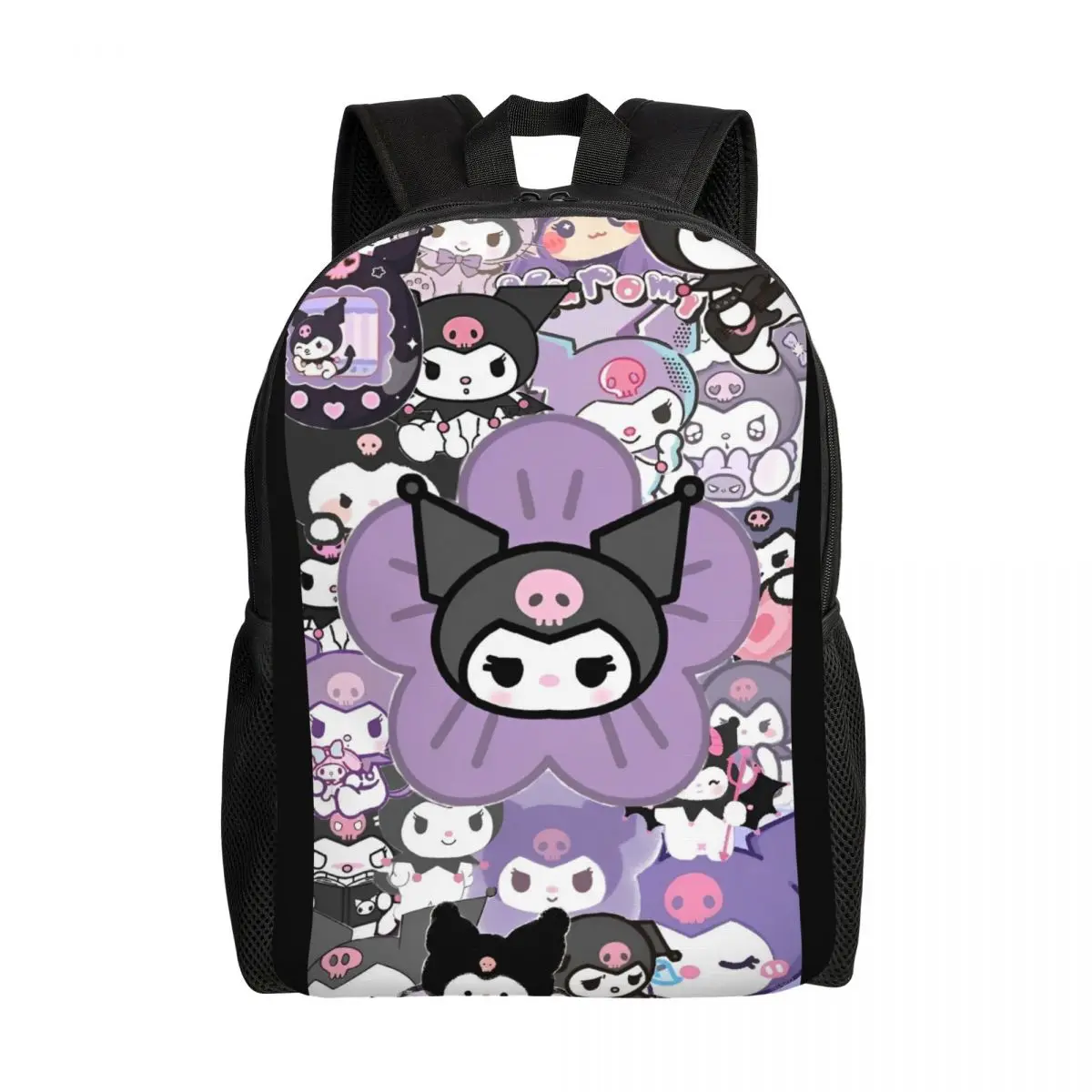 

Cute Kuromi Kawaii Cartoon Backpack Workout Backpacks Boy Girl Colorful Breathable High School Bags Casual Rucksack