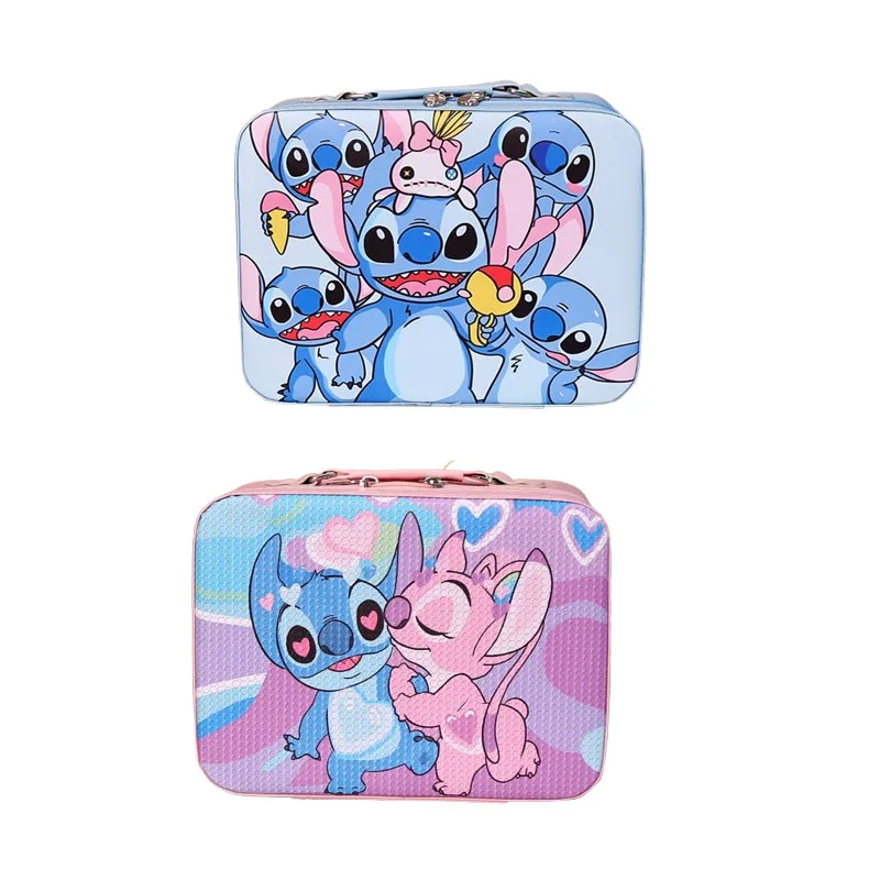 1pcs  for  Stiddy  Cartoon portable makeup box makeup storage bag large capacity professional bag women's large makeup bag