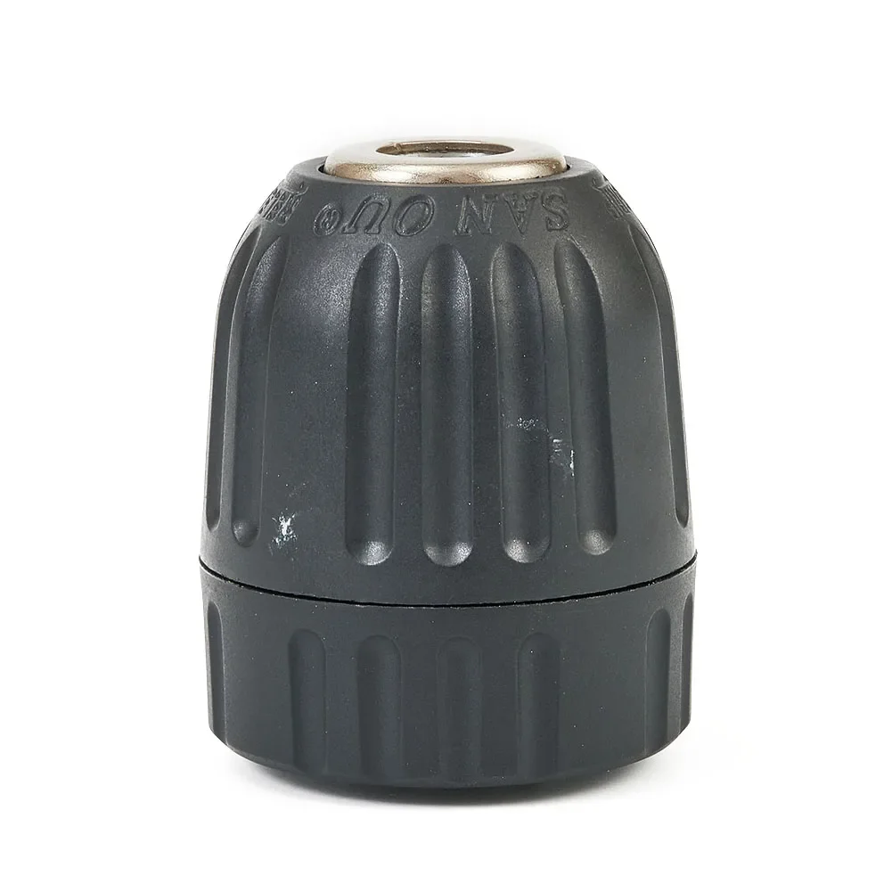 Keyless Drill Bit Adapter featuring Quick Change Mechanism Compatible with 9 3mm Axles and Constructed from Metal and Plastic