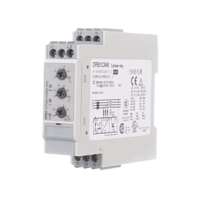 Relay phase sequence protector DPB01CM48 DPB01CM48C009 Three phase power monitor voltage relay