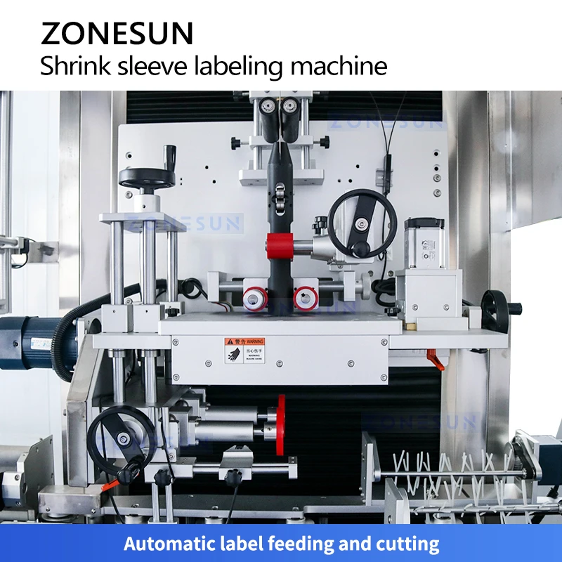 ZONESUN ZS-STB150L Automatic Plastic Bottle Sleeving Labeling Machine Line PET PVC Film Shrink Labeling Machine