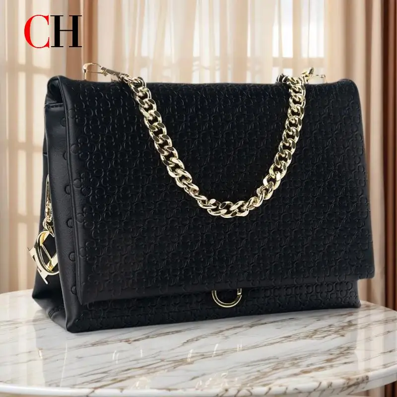 

CH High Quality Simple Elegant Retro Style Popular Fashion Simple Women's Classic Print Shoulder Bag Large Capacity Basic Bag