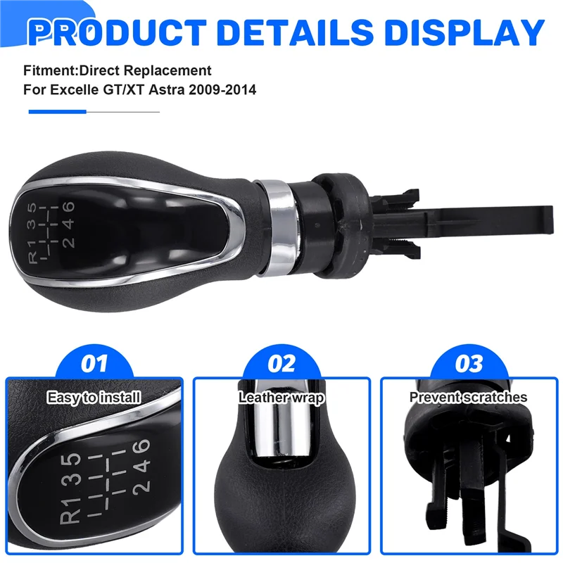 

Car 6 Speed Gear Shift Head Manual Transmission Shift Head Handball For Opel Astra Buick Excelle GT/XT 2009-2014