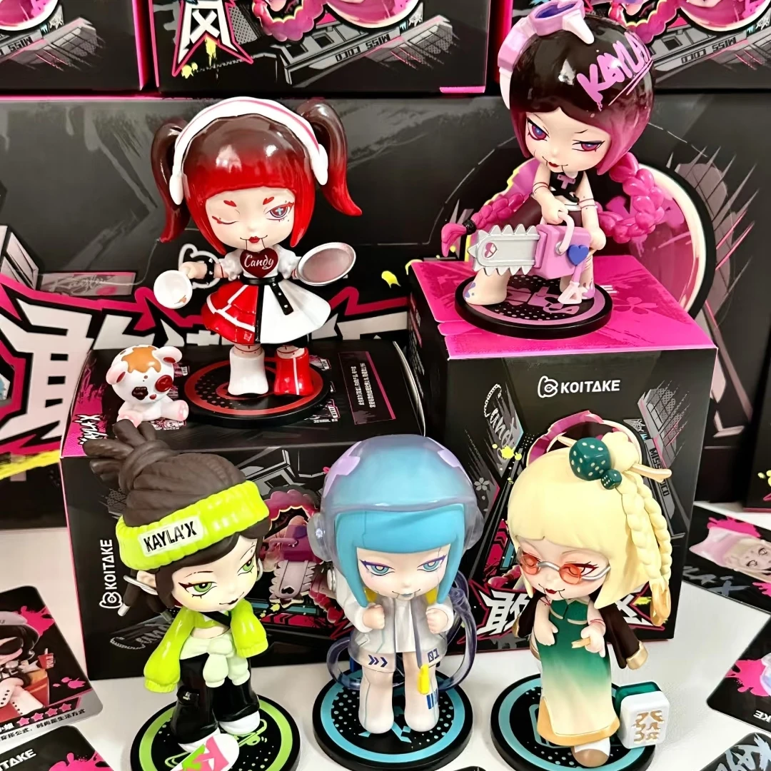 

Фигурка Kayla X в темно-черном стиле, крутая девушка, модный блок серии, слепая коробка, аниме-фигурка, игрушка, декор стола и коллекция