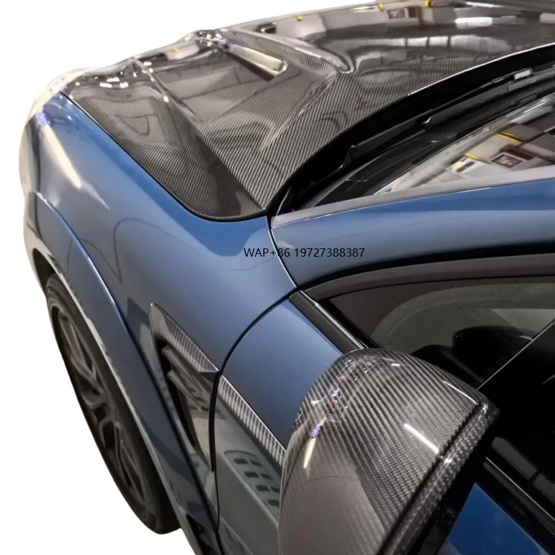 

RS Style Dry Carbon Fiber Hood for 718 982 Cayman Boxster New Auto Parts with Engine Ventilation Cover Bonnets