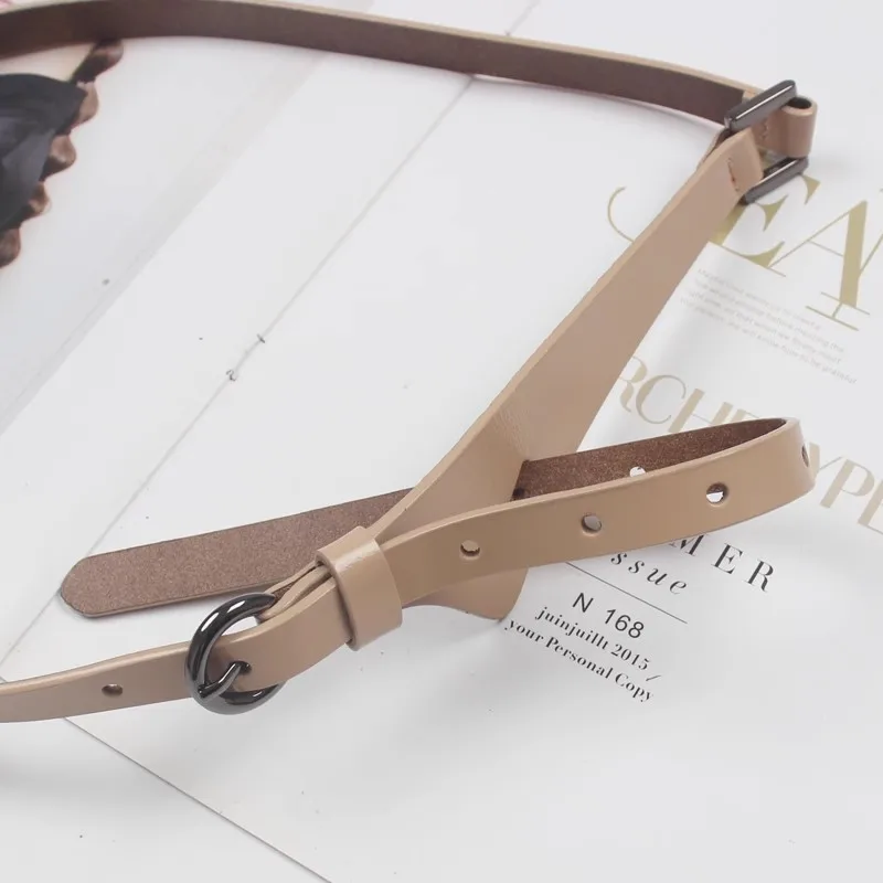 الرجال النساء خمر الأسود بولي Leather الجلود مشد الإناث Cummerbund معطف حزام فستان Decration حزام ضيق J1747