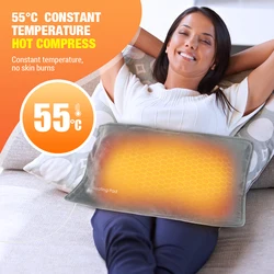 30*60cm termoforo elettrico in grafene coperta termica temperatura tappetino scaldino costante impacco caldo per addome vita spalla