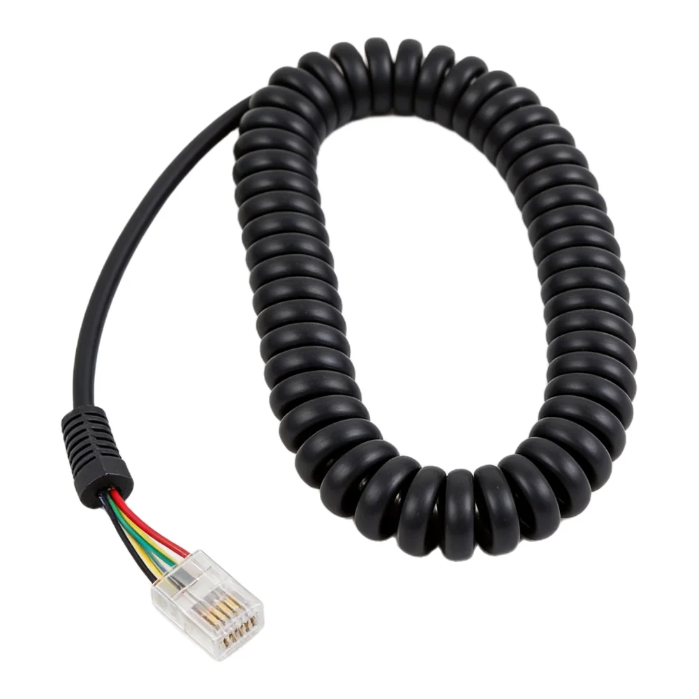 Flexible Replacement Microph Cable for Yaesu Radios FT7800 FT8800 FT8900 FT1807 up to Hundred Fifty Centimeters