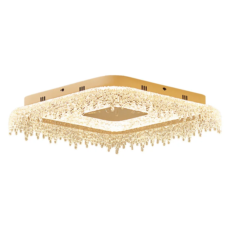 

French retro water drop bedroom ceiling lamp medium antique walnut pattern creative smart study lamp casagd