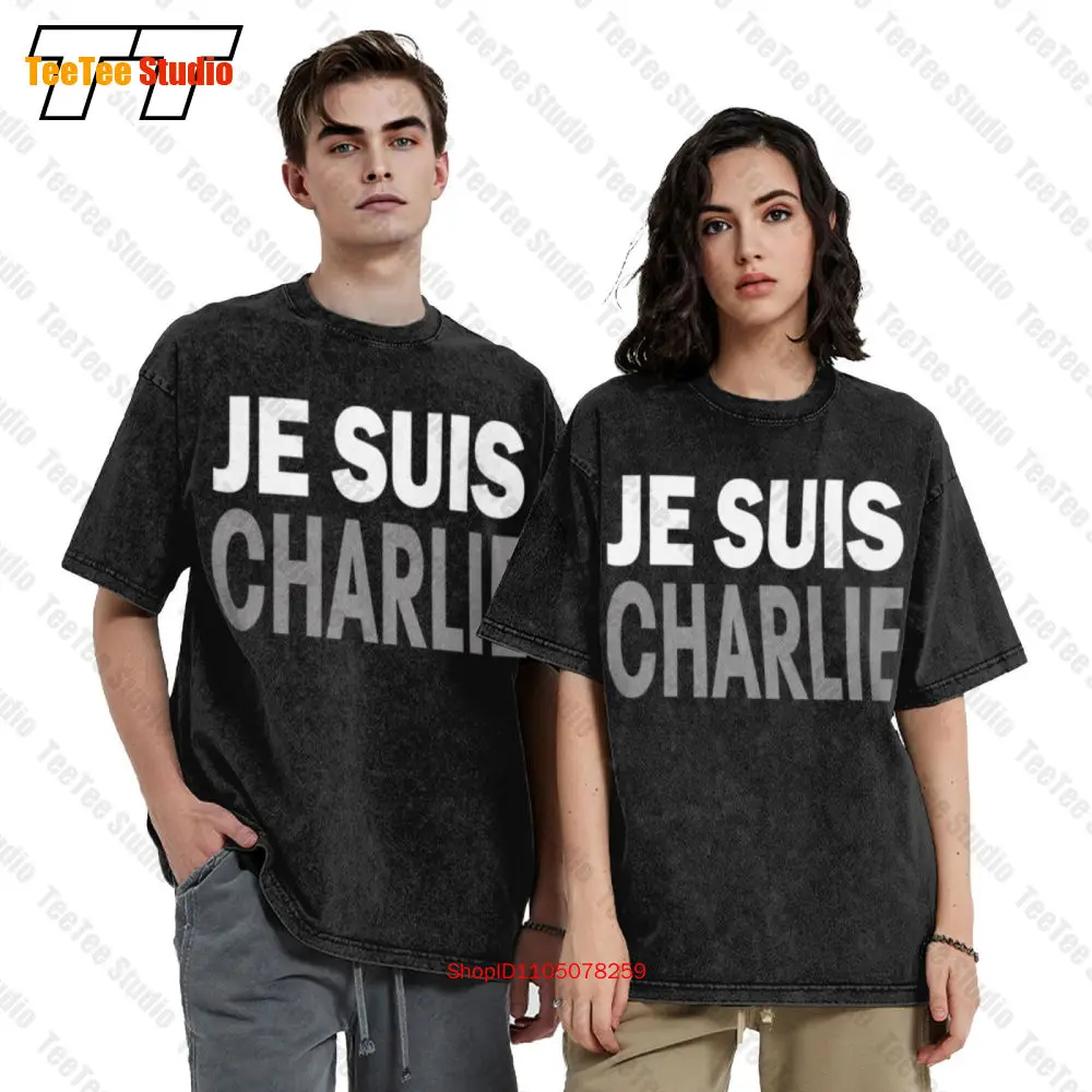 Je Suis Charlie I Am Hebdo Support France Protest  Oversized T-Shirt Q1GA